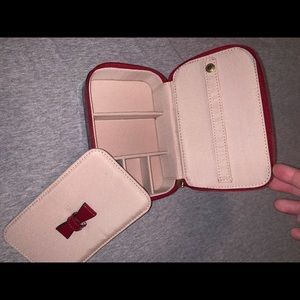 Coach Bags - Coach red leather jewelry box Coach Bags - Coach red leather jewelry box